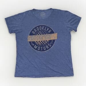 Brooklyn Motors Graphic T-Shirt Blue XXL 24x28 Vintage Style
